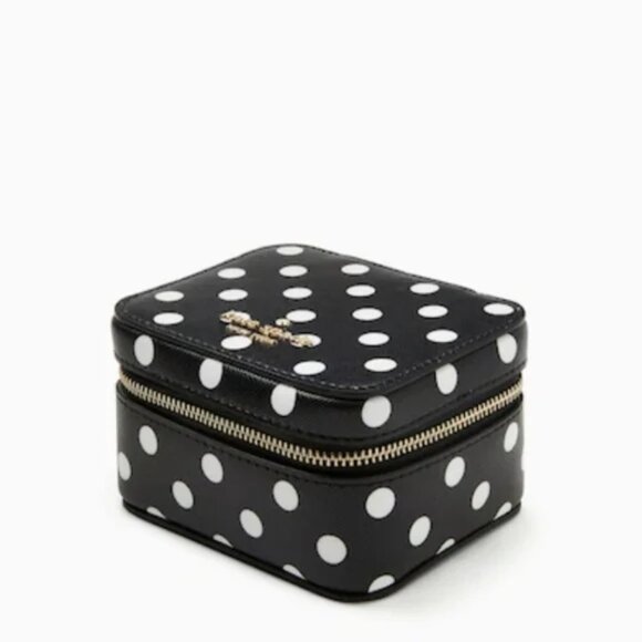 NWT Kate Spade Cheers Travel Jewelry Holder Black Multi Giftable Case - Picture 5 of 15
